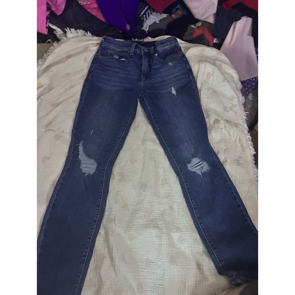 Lucky Bridgette High Rise‎ Distressed Skinny Jeans Women's 00/24 New
